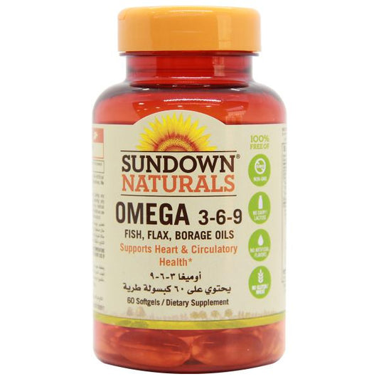 Sundown Omega 3-6-9, 60 Capsule