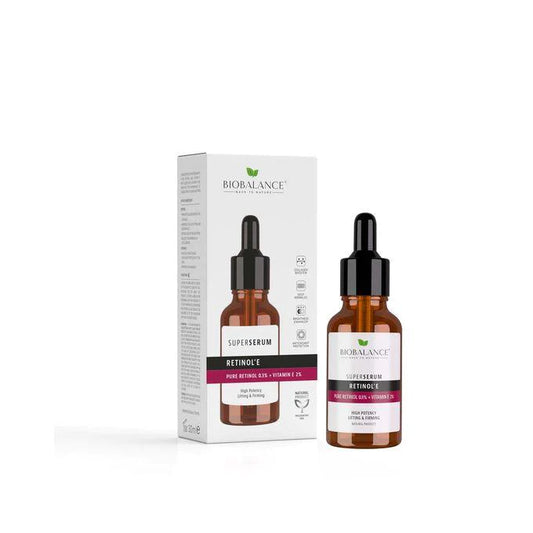 ريتينول نقي 0.3٪ + فيتامين إي 2٪ سيروم سوبر, 30 مل ,من بيو بالانس