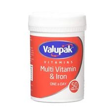 مجموعة فيتامينات مع الحديد 50 قرص , من فاليوباك