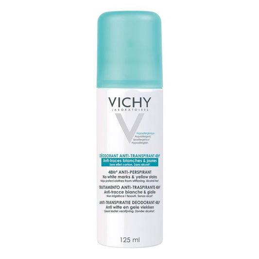 VICHY 48Hr Anti-Perspirant Aerosol, No White Marks And Yellow Stains