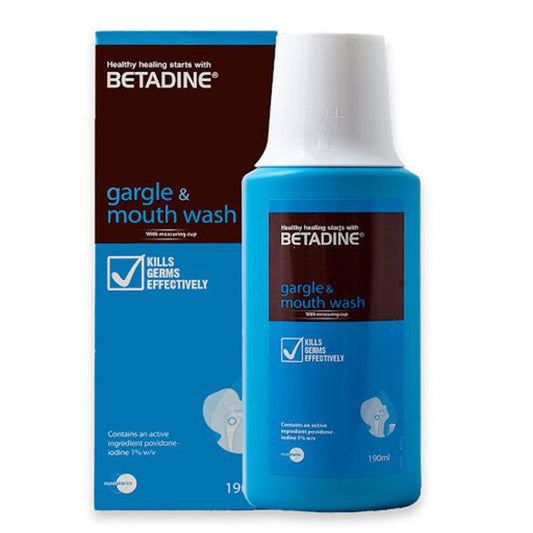 Betadine Oral Antiseptic Mouthwash 125Ml