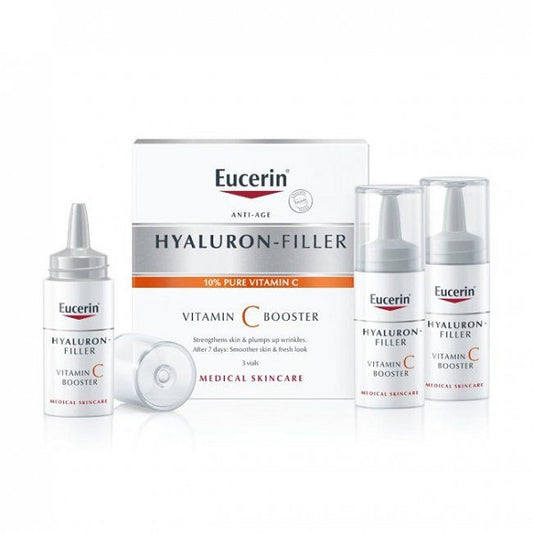 Eucerin HYALURON FILLER VITAMIN C BOOSTER 3 VIALS * 8ML