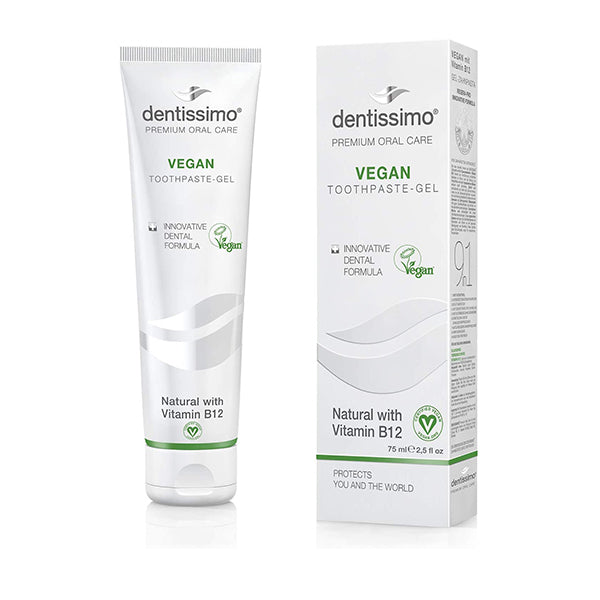 Dentissimo Vegan Toothpaste Natural With Vitamin B12 75Ml