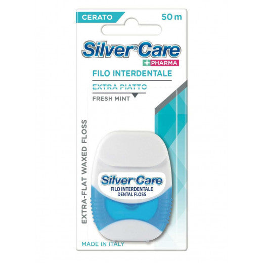 Silver Care Extra Flat Interdental Wire, 50 Meters