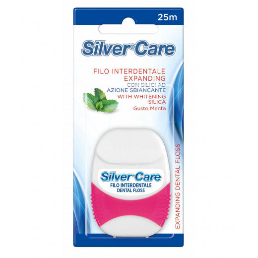 Silver Care Whitening Dental Floss, 25 Meters