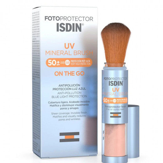 Isdin Uv Mineral Brush Facial Sunscreen Powder 50spf, 2g