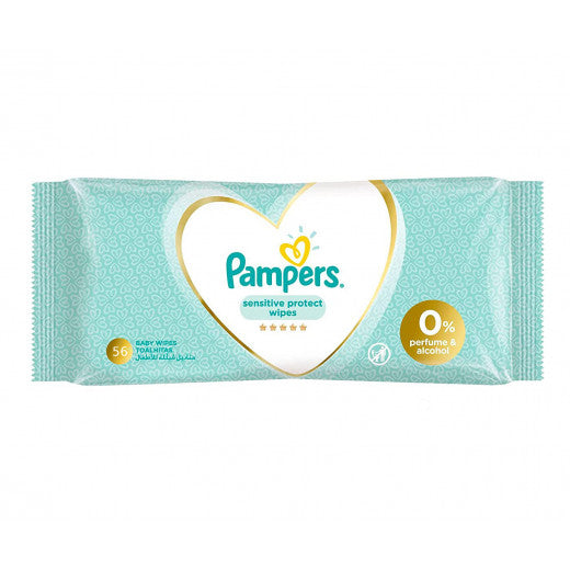 Pampers Sensitive Baby Wet Wipes, 56 Wipes