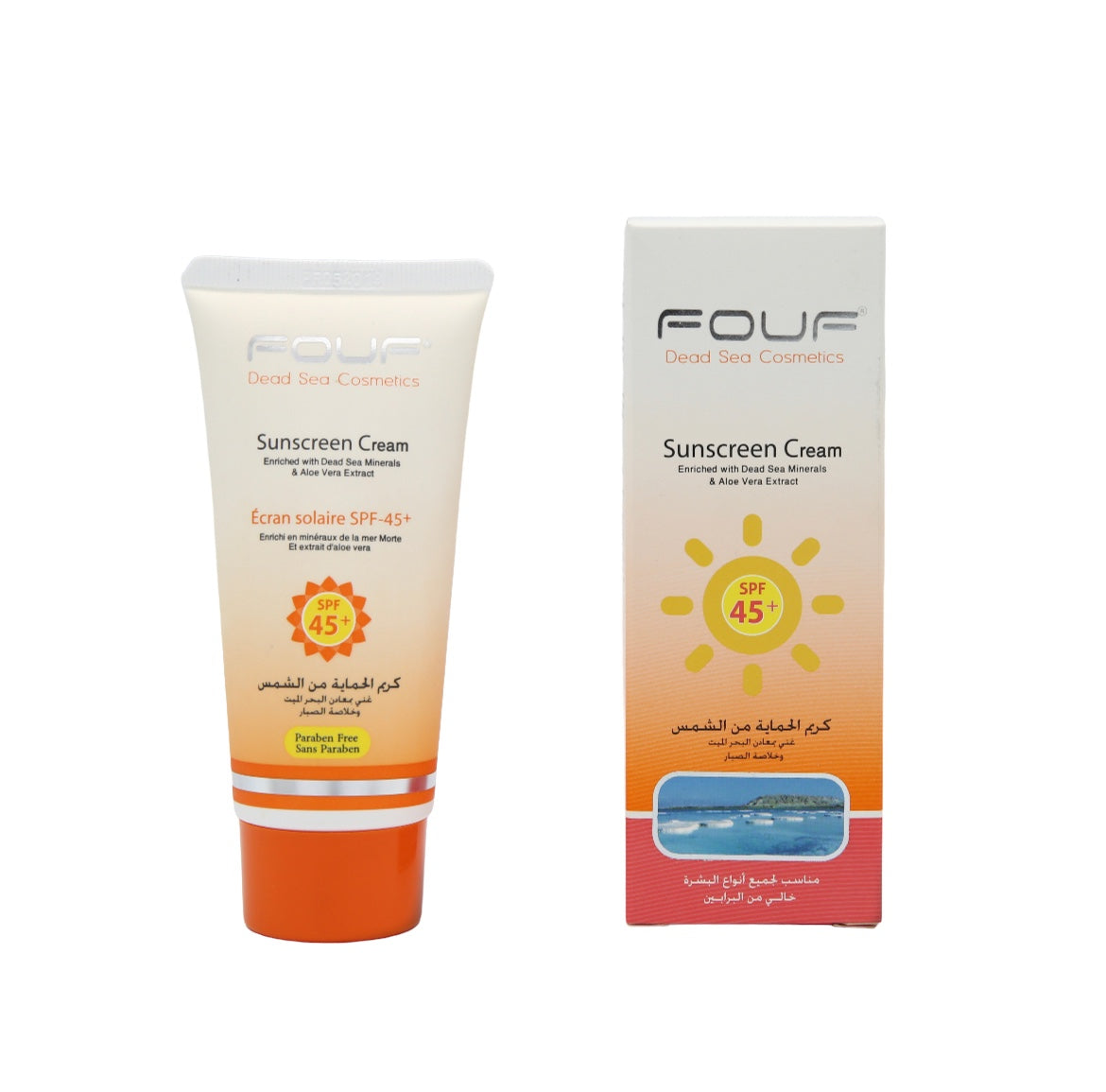 Fouf Sunscreen Cream Spf-45, 75ml