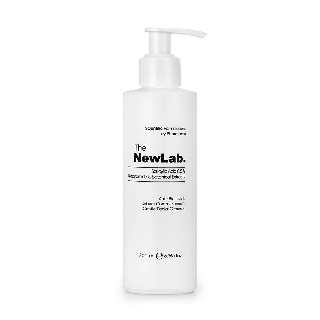 The Newlab Salicylic Acid 0.5% + Niacinamide Sebum Cleanser 200ml