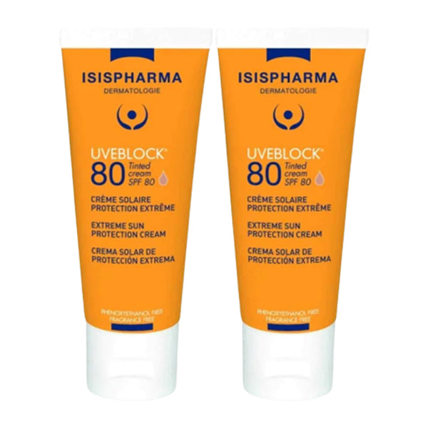 Isis Pharma Uveblock Tinted Cream Spf80 Duo Offer