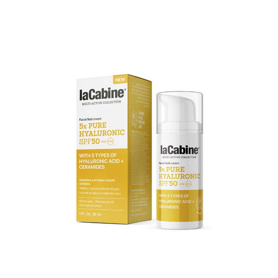 Lacabine 5X Pure Hyaluronic Cream sunblock Spf50, 30Ml