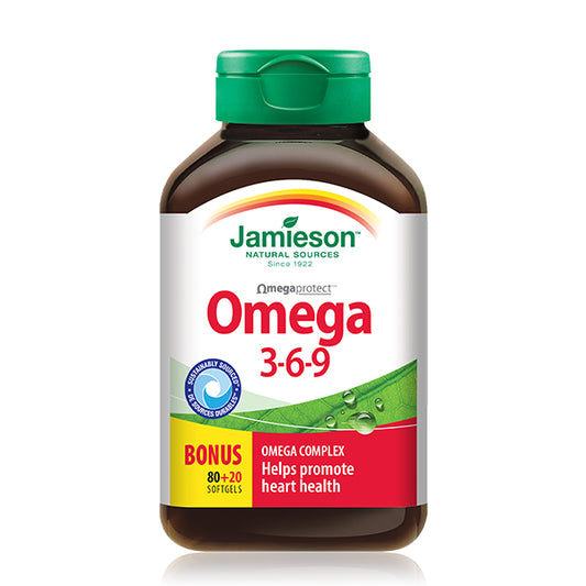 Jamieson Omega 3-6-9, 100 Capsule