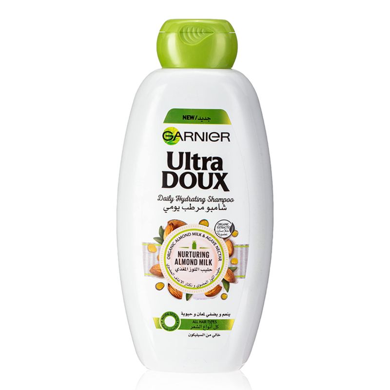 Garnier Ultra Doux Almond Milk Hydrating Shampoo, 400 ml