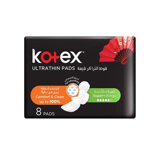 Kotex Ultra Thin Super With Wings 8 Pads