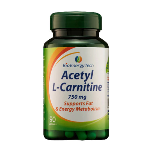 فيتامينات أسيتيل ل- كارنتين 750مغ, 90 كبسولة , من بيو انيرجي تيك
