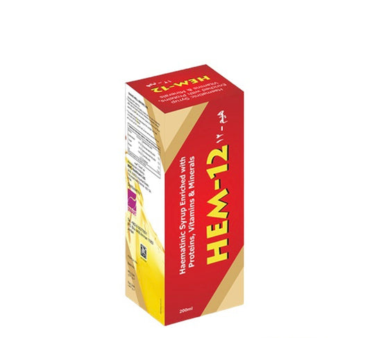 Hem-12 Proteins, Vitamins And Minerals Syrup 200Ml