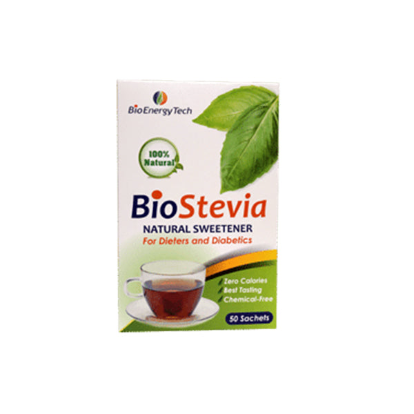 Bio Energy tech Stevia Sweetener 50 Sachets