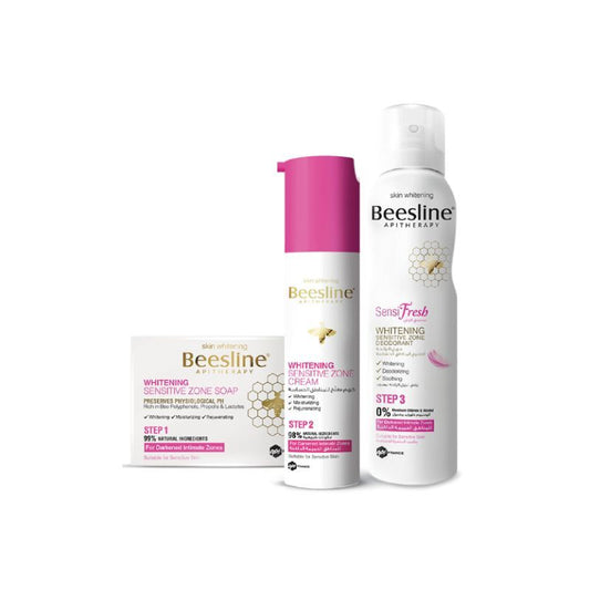 BEESLINE WHITENING INTIMATE ZONE ROUTINE (CREAM 50ML+ SOAP BAR 110G +DEO SPRAY 150ML) SPERCIAL OFFER