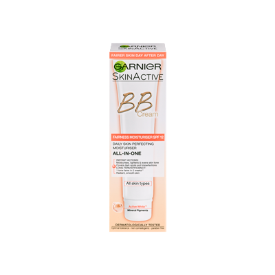 GARNIER Skin Active Bb Cream Fairness Moisturiser Spf12 40ml