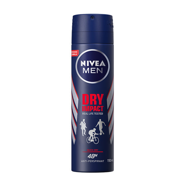 Nivea Men Dry Impact Spray Deodorant 200Ml