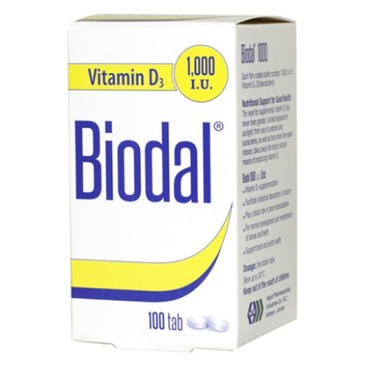 Biodal Vitamin D3 1000 IU 100 Tablet