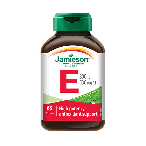 Jamieson Vitamin E 800IU, 65 Capsule