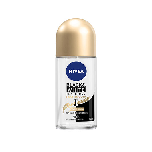 Nivea Women Black And White Invisible Silky Smooth Roll On Deodorant 50Ml