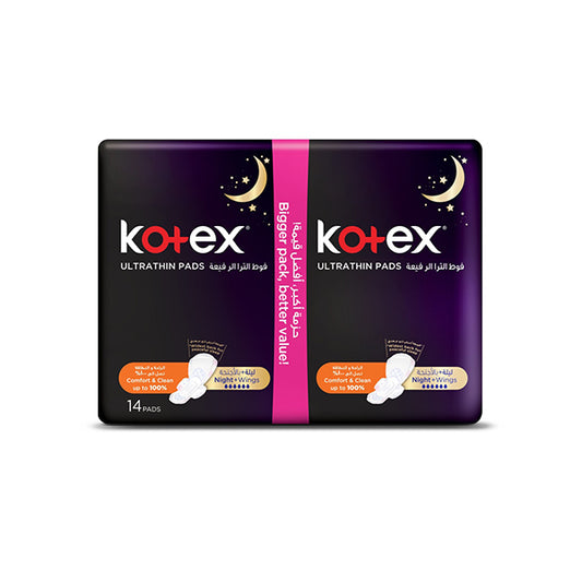 Kotex Night Ultra Thin Value Pack 14 Pads