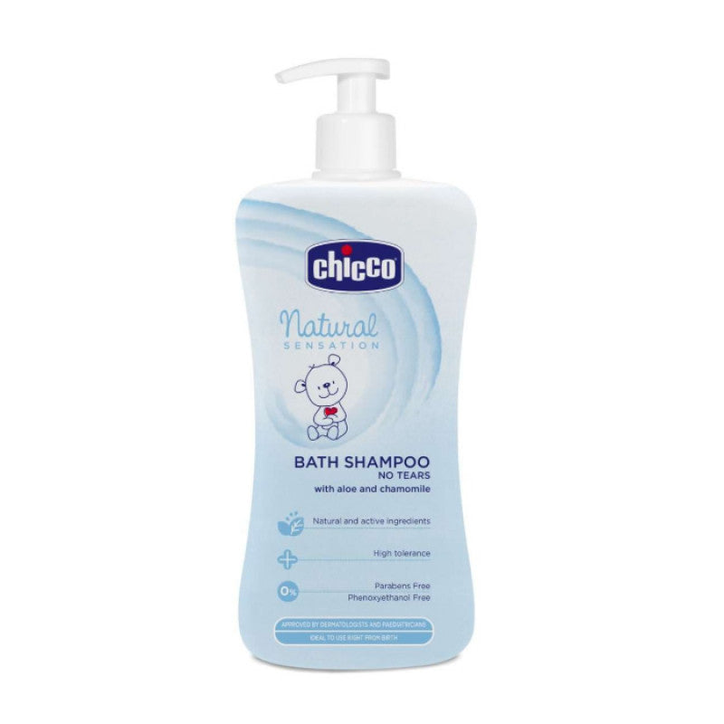 Chicco Natural Sensation Bath Shampoo No Tears, 500 Ml