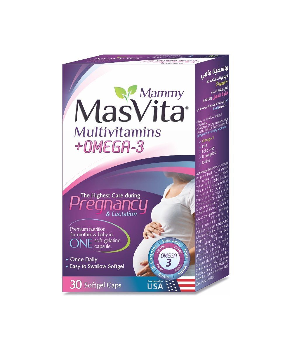 Mas Vita Mammy Multivitamins And Omega-3, 30 Capsule