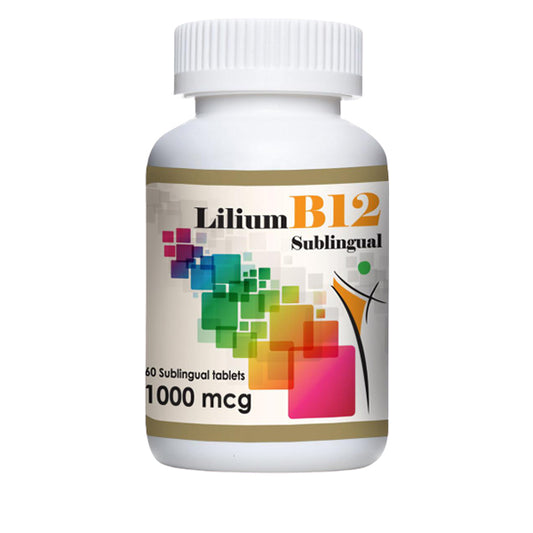 فيتامين (ب12) 1000مكغم 60 قرص تحت اللسان , من ليليوم