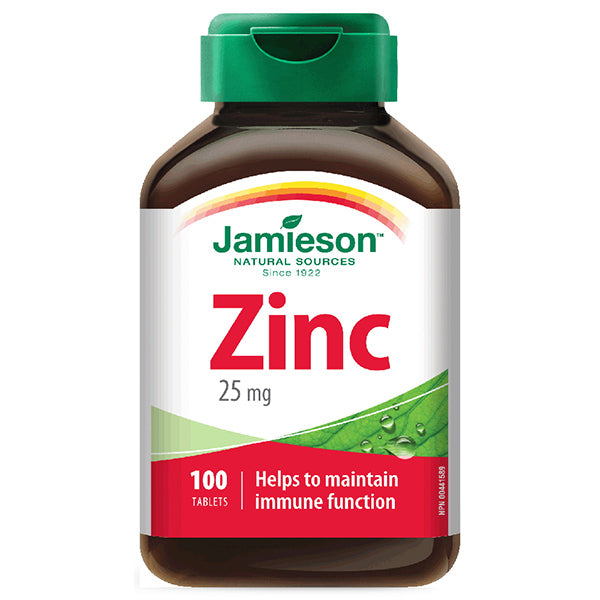 Jamieson Zinc 25 Mg, 100 Tablet