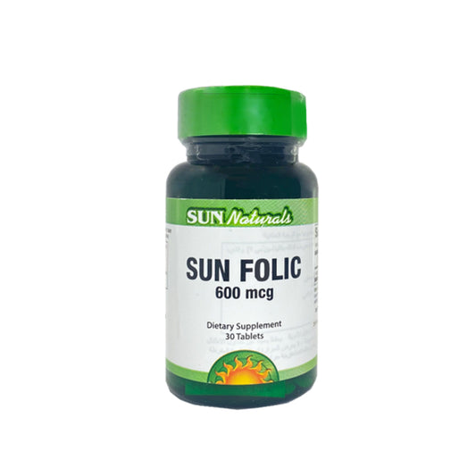 Sun Natural Folic Acid 600 Mcg 30 Tablet