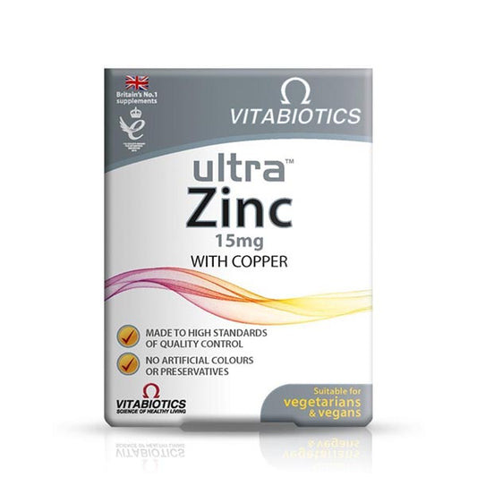 Vitabiotics Ultra Zinc 15Mg With Copper 60 Tablet